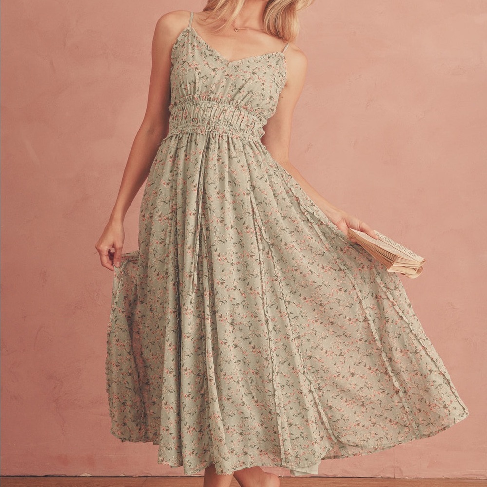 Breath of Youth Rose Petals on the Floor Dress